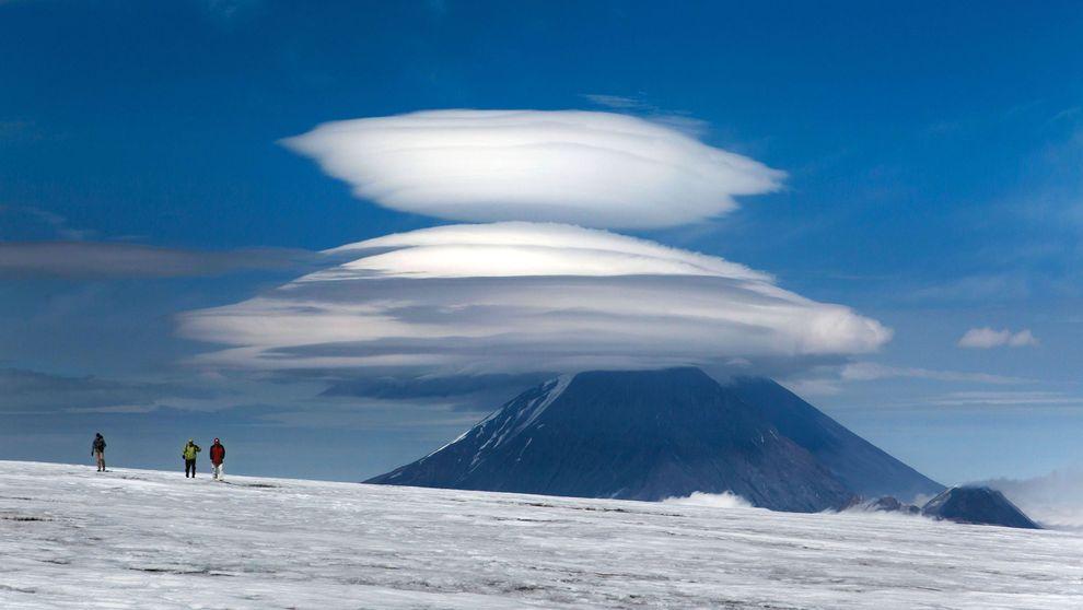 Линзовидные облака в горах Кавказа 🏔 А ...