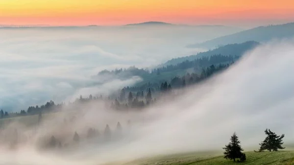 Как добавить туман на фото в Фотошоп