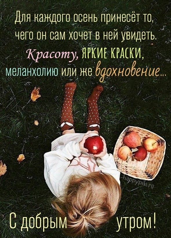 🍁 ⛅ ☕ Картинки С добрым осенним утром ...