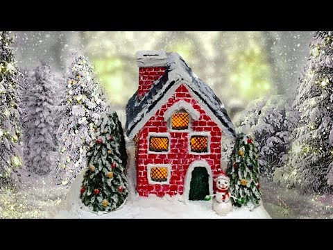 Зимние домики из бумаги ✂ + шаблон 🏠 | Поделки идеи на ...