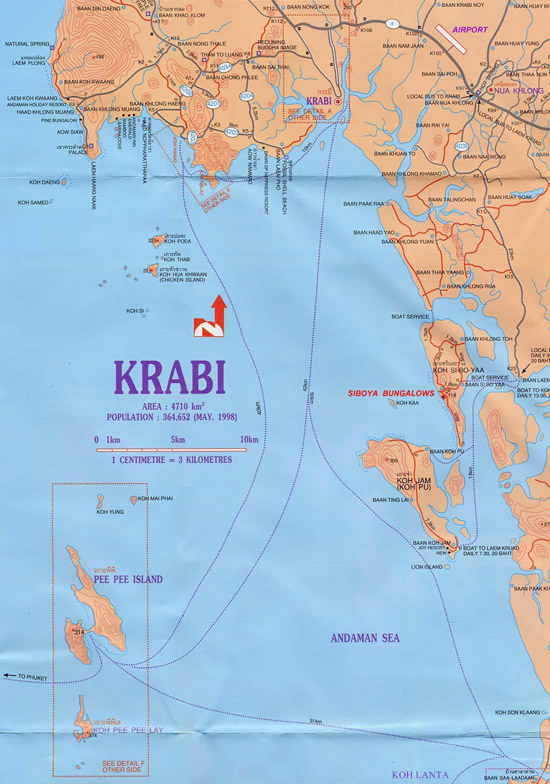 Карта юга Тайланда и южной части Андаманского моря, Таиланд ...