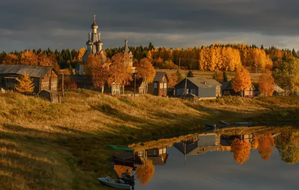 осенняя деревня поле по-японски фото ...