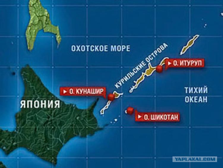 Где находятся Курильские острова на карте России?