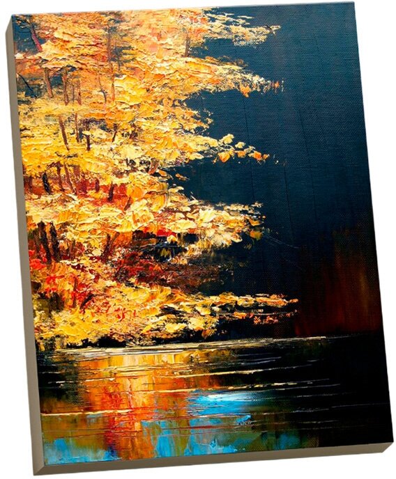 Acrylic Landscape Painting - Autumn / Easy Art / Осенний ...