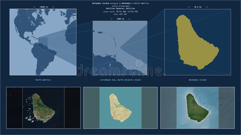 Карта острова барбадос - векторные изображения, Карта острова ...