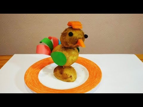 Potato cat. Autumn kids craft for school and preschool. - YouTube