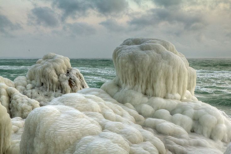 Замерзшее Черное море в Крыму (34 фото) » Триникси