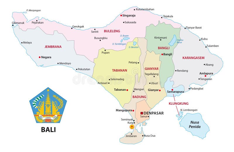 Карта Бали — подробная карта отелей и туристических объектов ...