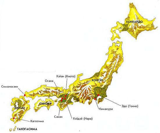 Японские острова на карте океанов - 88 фото