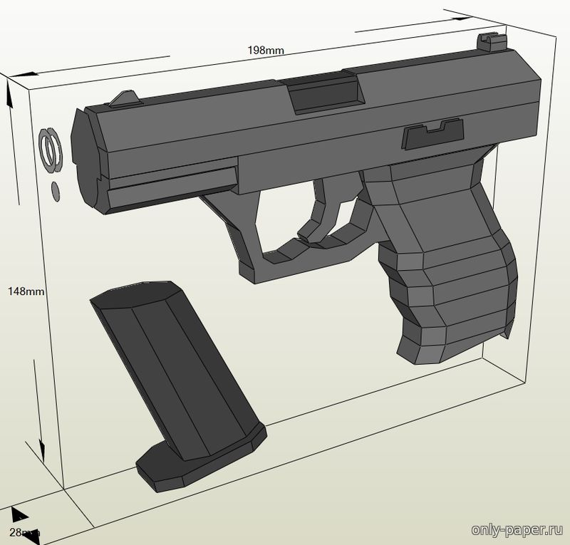 Как сделать реалистичный пистолет-пулемет P90 из бумаги ...