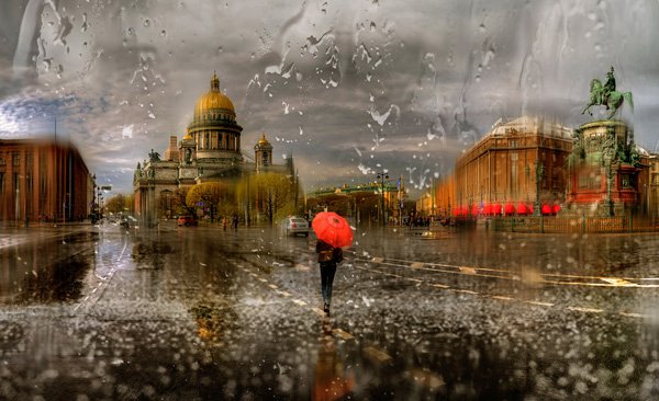 St.Petersburg aesthetics rainy day