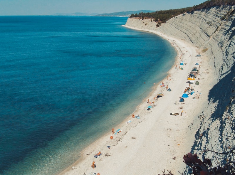 Краснодарское море обмелело донельзя ...