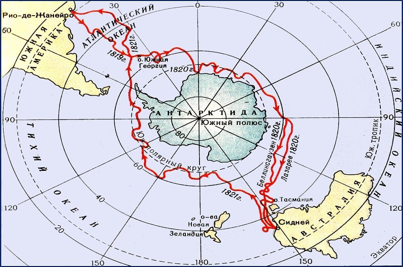 Беллинсгаузена море на карте - 78 фото