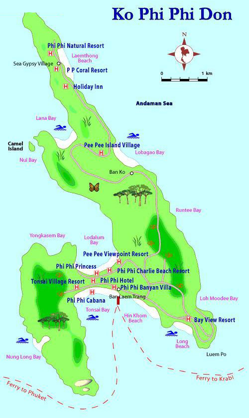 Где находится Пхукет на карте Таиланда? Подробные карты Пхукета