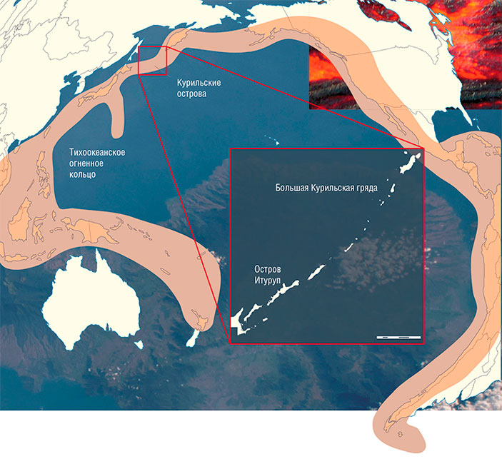 Курильские острова — на карте, история, южные, гряда, Россия ...