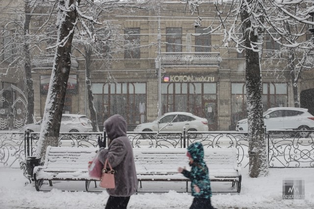 Светофор в Пятигорске повалило сильным ветром