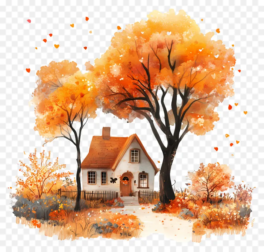 Обои Дома, Осень, Деревня, Autumn, Village, Houses на телефон ...