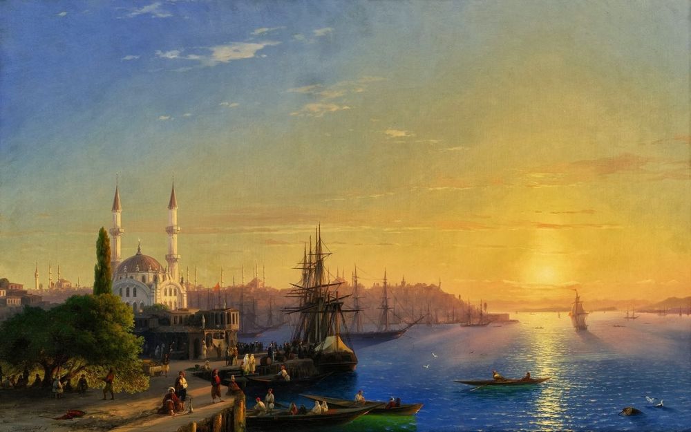 Айвазовский. Закат на море. 1848 год